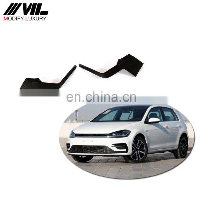 For VW Volkswagen Golf7.5 R R-line Carbon Fiber car Front Bumper Fins 2018