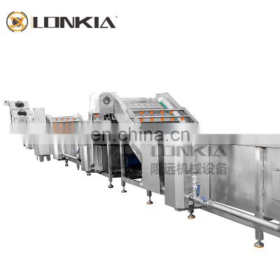 best price automatic garlic washing drying peeling cutting line garlic processing machine