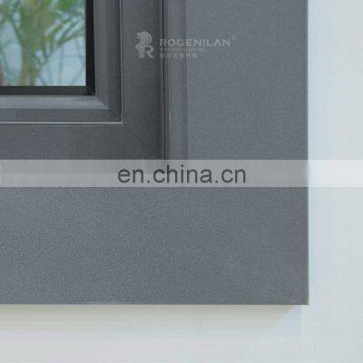 ROGENILAN 140 Series America Style Used Aluminum Double Tempered Glass Sliding Windows photo-5