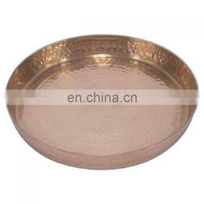 copper plated hamerred rectangle serving tray