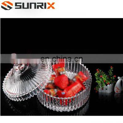 Glass Sugar Serving Bowl With Lid photo-3