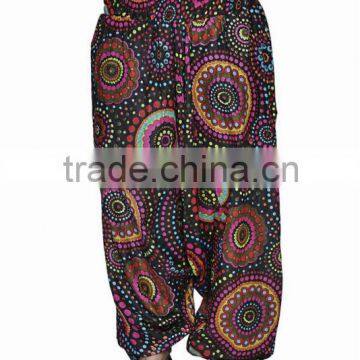 Indian Women Multicolored Printed Harem Pants Trousers Afghani