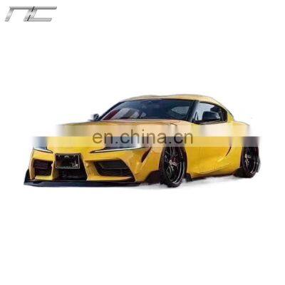 AG style Carbon Fiber Full Body kit Front lip Side skirts Rear diffuser Spoiler For 2019~2020 Toyota Supra A90