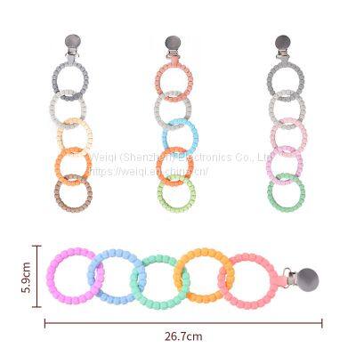 Baby Teether Colorful Annular Chain Holder Straps by Weiqi photo-4