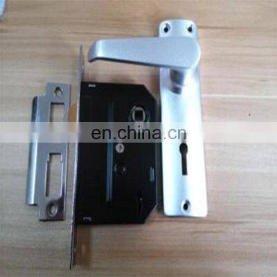 Aluminum handle 2 , 3, 5 lever zinc body mortise dead lock with 2 zinc keys