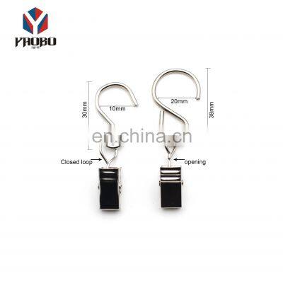 Shower Living Room Curtain Pole Rings Accessary Metal Curtain Clip Hook With Clips Metal photo-4