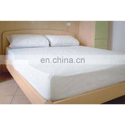 Cheap Wholesale Fitted Sheet Non Woven Disposable Bed Linen Set