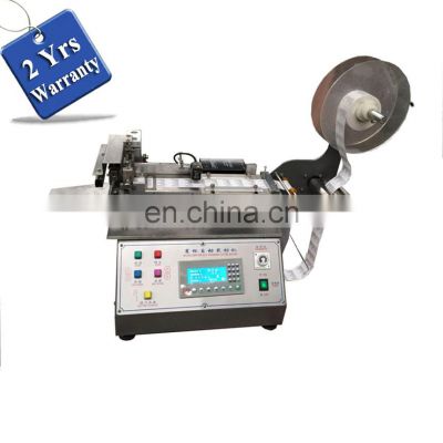 UGS2050 maquina Cortadora de Cinta Textil de Tela table top satin ribbon tape cutting machine