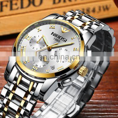 NIBOSI Wrist Watch Men 2020 Top Brand Luxury Famous Wristwatch Male Clock Quartz Watch Quartz-watch Relogio Masculino 2301