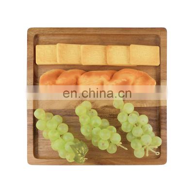 High Quality China Custom Eco-Friendly Rectangle Wooden Large Food Bamboo Serving Tray