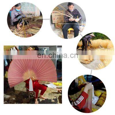 Hot Selling Oversized Bamboo Fan Wall Decor Boho Woven Home Wall Art Decoration Vietnam Supplier