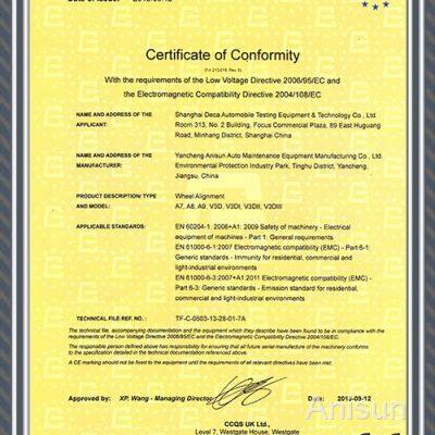 CE for wheel alignment