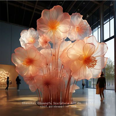 Large paper flower custom giant simulation flower sculpture fantasy flower device