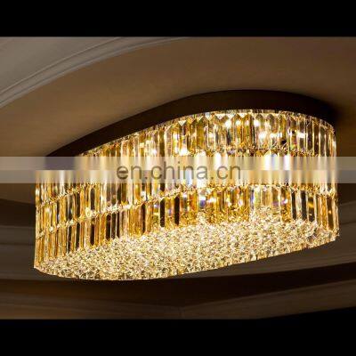 New Design Villa Hotel Lobby Decorative Modern Pendant Lamp Crystal Ceiling Chandelier