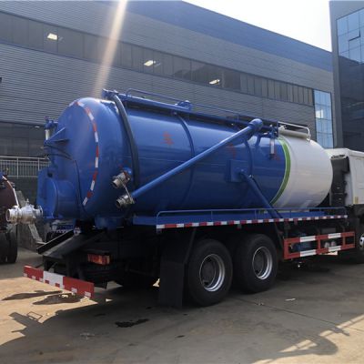 Dongfeng 6*4 High Condition 290HP 18cbm 18tons Vacuum Sewage Suction Tanker Truck with Water Ring Vacuum Sewage Suction Truck