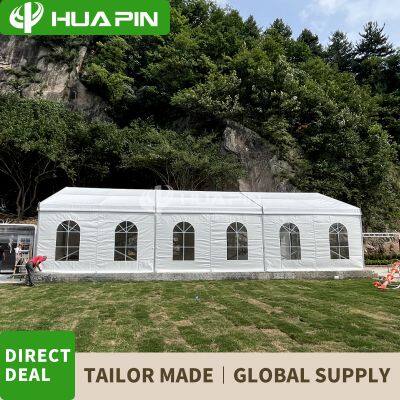 Guangzhou 10x20m 200 People Outdoor Lawn Marquee Wedding Pegs and Chairs Quick Installation Assembly Alumina Alloy Event Tent photo-2