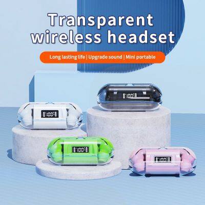 TWS Headphones Earbuds BT Earphones Wireless Headset Wholesale New Women Sport Men Smart Display Stereo Microphone photo-2