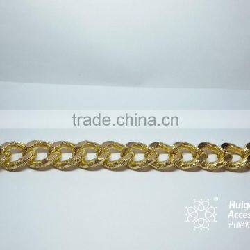 Fanshion gold plated aluminium link chain from yiwu