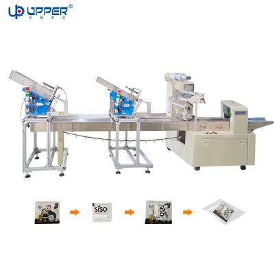 Automatic Card Dispensing and Packaging Machine With Two Card Sucticon Machines
