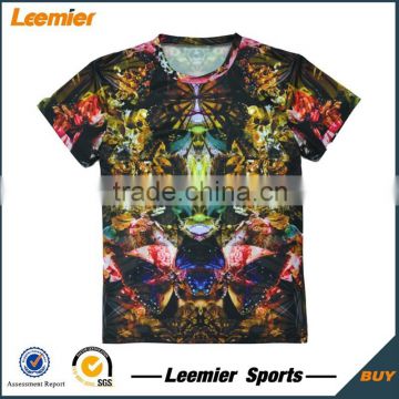 100% polyester full Sublimation t shirts for sale