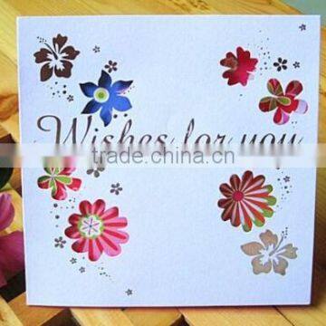 seasons greeting card laser cut