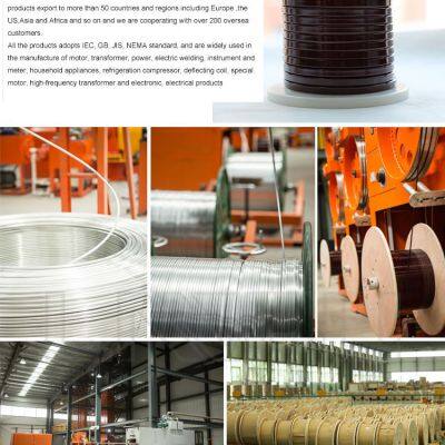 28 AWG EI/AIW 200 Enameled Aluminum Round Wire PT25 Flat Wire photo-2