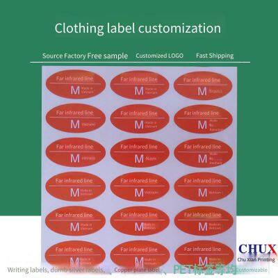 Printed Clothing Stickers, Size Label Design for Garment Factories, Custom - Made for Foreign Trade, Chuxian photo-4