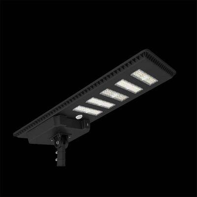 integrated die-cast aluminum solar street light for outdoor road lighting with high-efficiency radar sensor