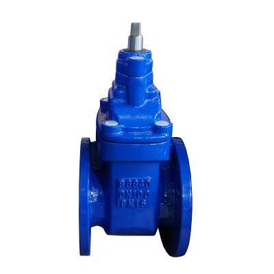 Hot Sale Factory Price DIN F4 Hard Seal Non-rising Stem Gate Valve Manual Cast Iron Flange Metal Seat Gate Valve photo-5