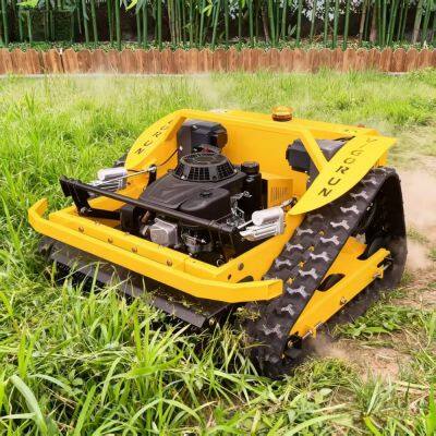 Vigorun VTLM600 Tondeuse à gazon à brosse à commande à distance à 4 temps de niveau industriel avec moteur 224CC 24V à essence à propulsion autonome
