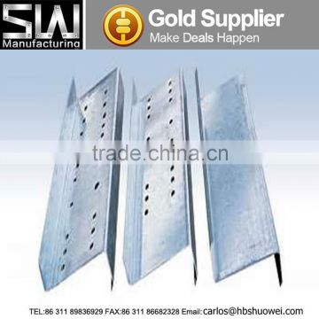 galvanized steel z purlin with perforated holes