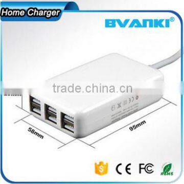 2016 New Factory Price Multi-Function 5V 6A Output Wall USB Charger 6 Ports USB Charger EU/US/UK Plug Available photo-3