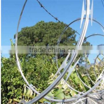 High Zinc Coated Razor Barbed Wire/CBT-65 Concertina Razor Wire Fence