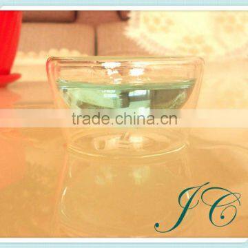 handmade pyrex heat resistant glass tea cup/water tumbler for wholesale