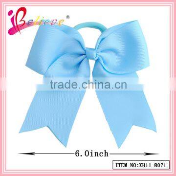 High Cost Performance Factory Wholesale Ribbon Bow Covered Elastic Hair Bands (XH11-8071) photo-6