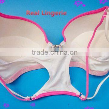 White Sport Bra, Front Closure photo-5