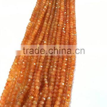 Carnelian Faceted Beads