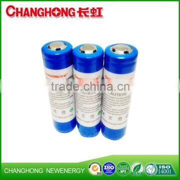 Changhong Lithium Battery 3.7V 18650 high quality and high drain rechargeable li-ion Battery