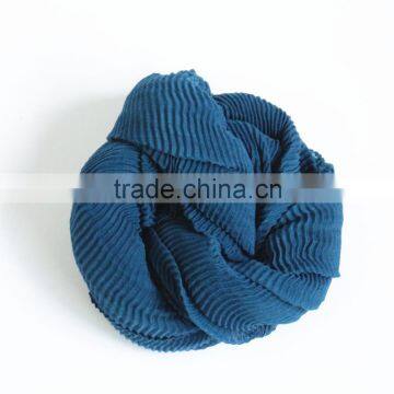 90CMX180CM Plain Cotton Voile Crinkled Ladies Head Scarves Wholesale Quality Choice