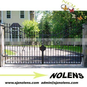 Hot Sale Low Price Latest Main Gate Colour Colors Designs/wrought iron gates /wrought iron double doors /metal iron gate