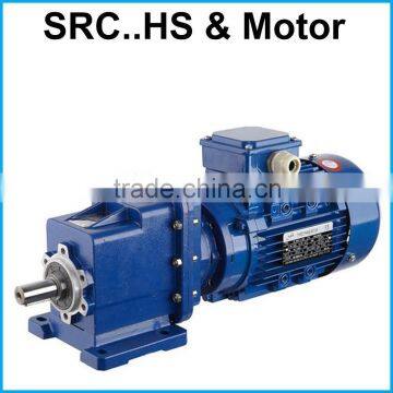 SRC01 motor Two-staged Speed Reduction Helical Gearbox Reducer