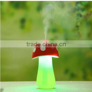 Ultrasonic Cool Mist Humidifier USB Mushroom Aroma LED Night Light Mist Discharge Cute Air Diffuser Atomizer for Home