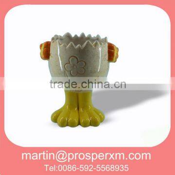 Ceramic easter egg cup ornament