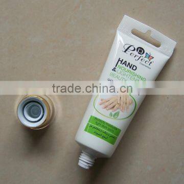 New design plastic cosmetic tube with special sealing for cream tube