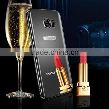 Original KXX With Mirror Case for Samsung S7 Edge KXX Luxury Stainless Steel Frame Acrylic Backplane Cover MT-5581 photo-4