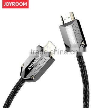 JOYROOM H101 2m 2.0 High-definition Multimedia Interface Round Cable 3D 4K Metal High-definition Multimedia Interface Cable