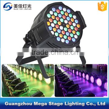 China hot sale stage par can indoor led par 54x3w rgbwa