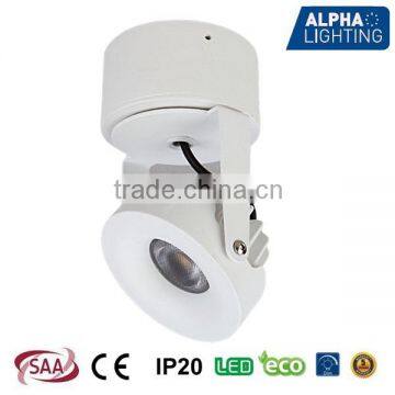 Dimmable Adjustable 8W COB LED Surface Mounted LED Ceiling Light with HEP driver