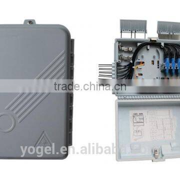 Waterproof Simplex Metal 4 / 8 / 12 / 16 / 24 / 48 cores Fiber Optic Termination Box Plastic