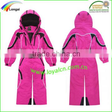 fashionable waterprof colorful skiing raincoat